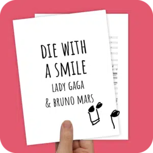 Koorarrangement Die With A Smile (Lady Gaga & Bruno Mars) - SAB