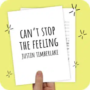 Koorarrangement Can't Stop The Feeling (Justin Timberlake) - SSAB