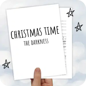 Koorarrangement Christmas Time (The Darkness) - SSAA