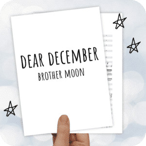 Koorarrangement Dear December (Brother Moon) - SSAB + solist