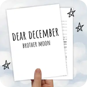 Koorarrangement Dear December (Brother Moon) - SSAB + solist