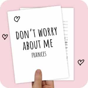 Koorarrangement Don't Worry About Me (Frances) - SSA + 2 solisten