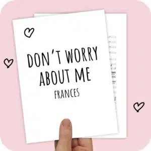 Koorarrangement Don't Worry About Me (Frances) - SSA + 2 solisten