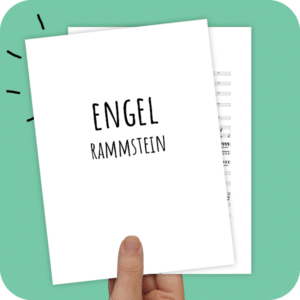 Koorarrangement Engel (Rammstein) - SAB