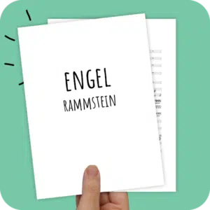 Koorarrangement Engel (Rammstein) - SAB