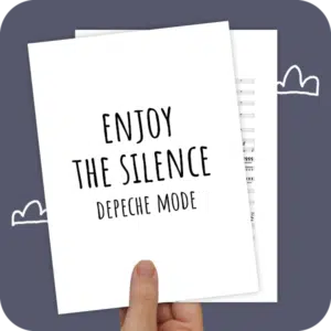 Koorarrangement Enjoy The Silence (Depeche Mode) - SSA