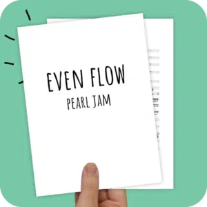 Koorarrangement Even Flow (Pearl Jam) - TTB