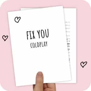 Koorarrangement Fix You (Coldplay) - TTBB + solist