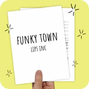 Koorarrangement Funky Town (Lips Inc) - SSSSAAA