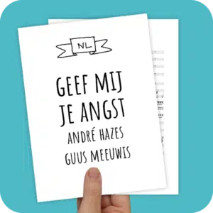 Koorarrangement Geef Mij Je Angst (André Hazes/Guus Meeuwis) - SAB