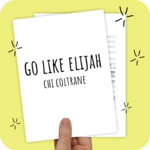 Koorarrangement Go Like Elijah (Chi Coltrane) - SATB + solist