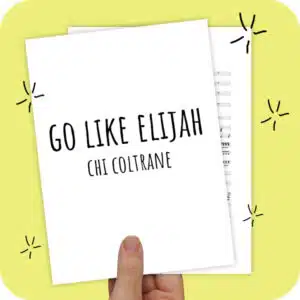 Koorarrangement Go Like Elijah (Chi Coltrane) - SATB + solist