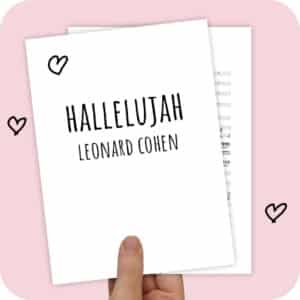 Muziekarrangement Hallelujah (Leonard Cohen) - solist
