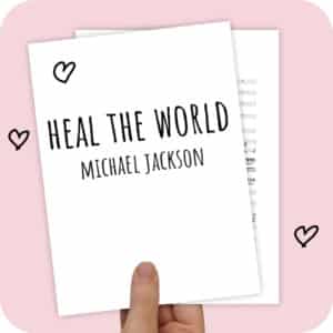 Koorarrangement Heal The World (Michael Jackson) - SSAA + solist