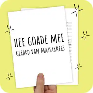 Koorarrangement Hee Goade Mee (Gerard van Maasakkers) - TTB