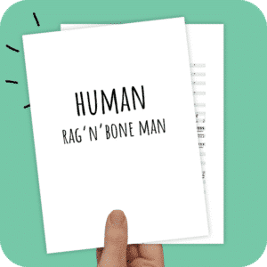Koorarrangement Human (Rag'n'Bone Man) - TTB