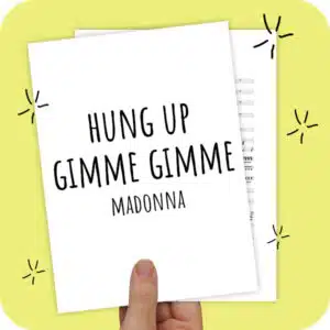 Koorarrangement Hung Up/Gimme Gimme (Madonna) - SSAA