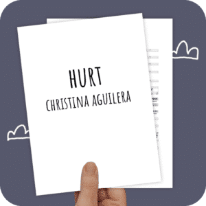 Koorarrangement Hurt (Christina Aquilera) - SSAA