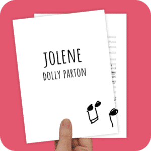 Koorarrangement Jolene (Dolly Parton) - SAB + piano/band