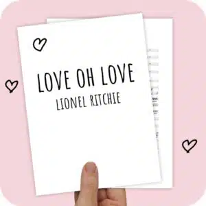 Koorarrangement Love Oh Love (Lionel Ritchie) - SSAATB