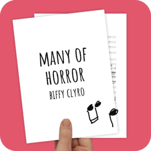 Koorarrangement Many of Horror (Biffy Clyro) - TTB + piano