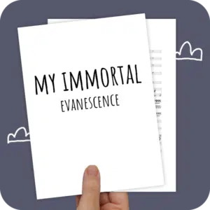 Koorarrangement My Immortal (Evanescence) - SATB