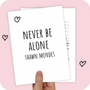 Koorarrangement Never Be Alone (Shawn Mendes) - SSAB + piano