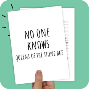 Koorarrangement No One Knows (Queens Of The Stone Age) - TTB
