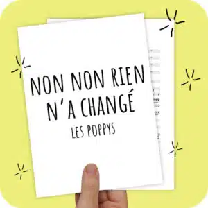 Koorarrangement Non Non Rien N'a Changé (Les Poppys) - SATB