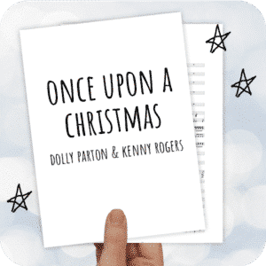 Koorarrangement Once Upon A Christmas (Dolly Parton & Kenny Rogers) - SSAA + piano/band en 7 blazers