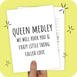 Koorarrangement Queen Medley (We Will Rock You & Crazy Little Thing Called Love) - TTB + solist