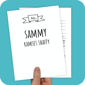 Koorarrangement Sammy (Ramses Shaffy) - SATB