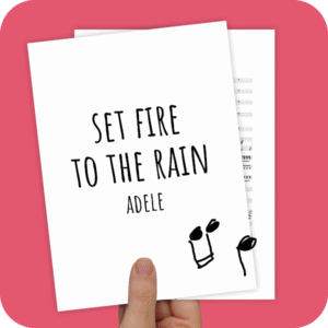 Koorarrangement Set Fire To The Rain (Adele) - SSAA