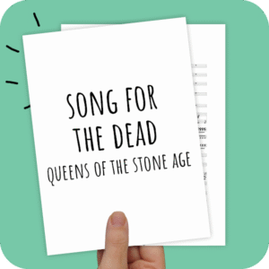 Koorarrangement Song For The Dead (Queens Of The Stone Age) - TTB
