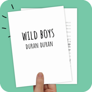 Koorarrangement Wild Boys (Duran Duran) - TTB