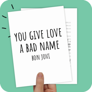 Koorarrangement You Give Love A Bad Name (Bon Jovi) - TTB