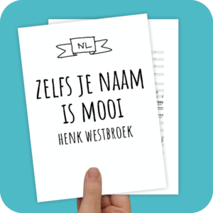 Koorarrangement Zelfs Je Naam Is Mooi (Henk Westbroek) - SSATB