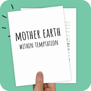 Blazersarrangement Mother Earth (Within Temptation) - 4 blazers (begeleiding)